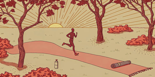 A runner at sunrise experiencing the recovery benefits of CBD oil for athletes.