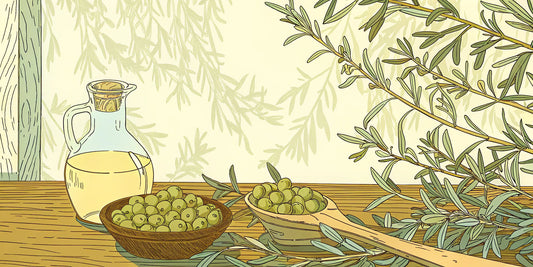 Olive oil in a glass jug, used to deliver the health benefits of CBD in the United States.