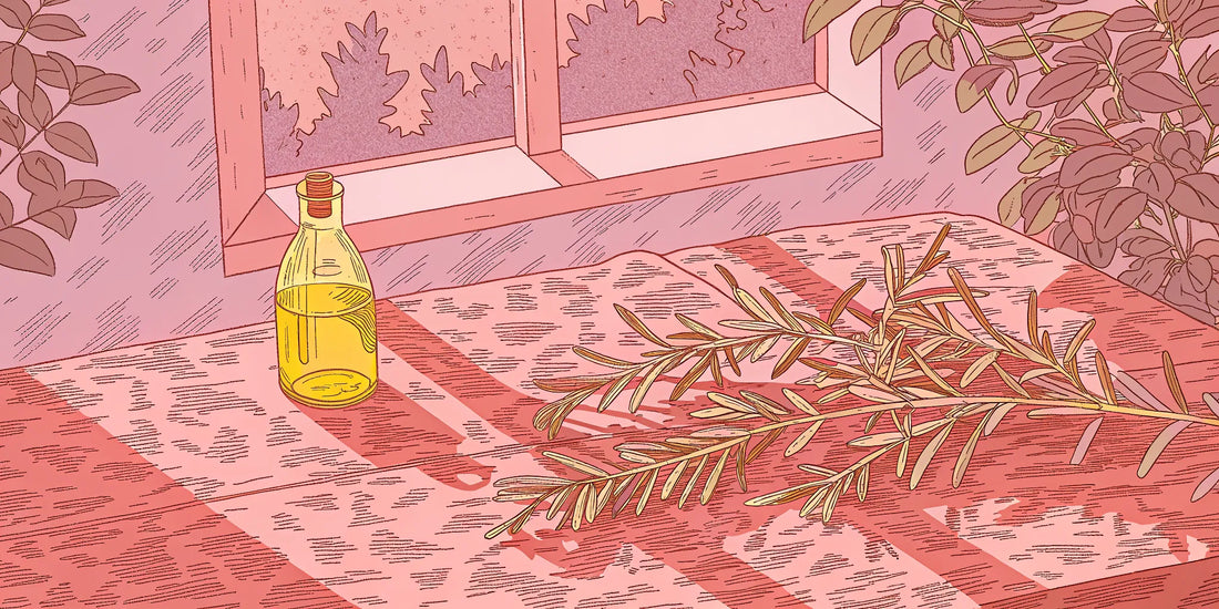 A bottle of THC olive oil with fresh olives, a natural product with unique mind and body effects.