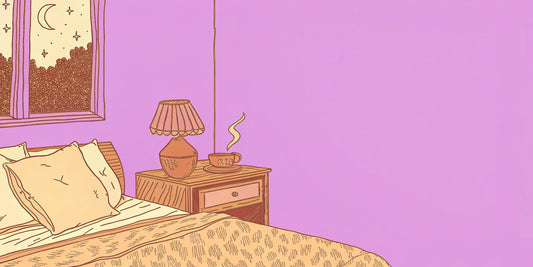 A cozy bedside setting for a person who knows where to buy the best CBN for sleep.