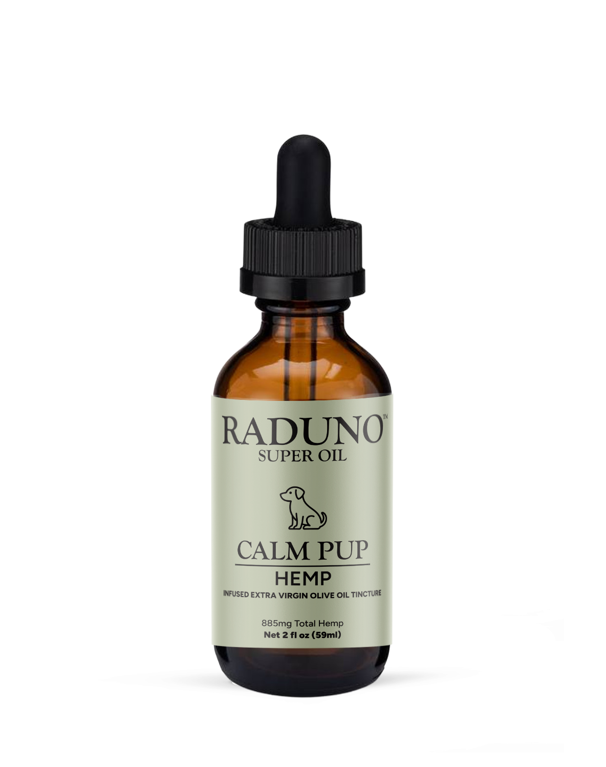 CALM PUP - Hemp Infused Extra Virgin Olive Oil Tincture for Pets