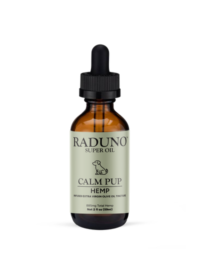 CALM PUP - Hemp Infused Extra Virgin Olive Oil Tincture for Pets