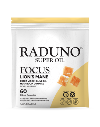 FOCUS - Mushroom Infused Extra Virgin Olive Oil Gummies