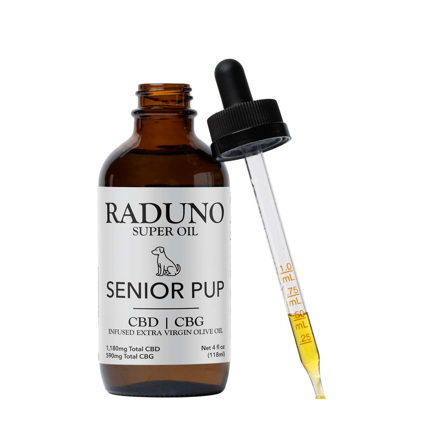 Infused olive oil for senior pups