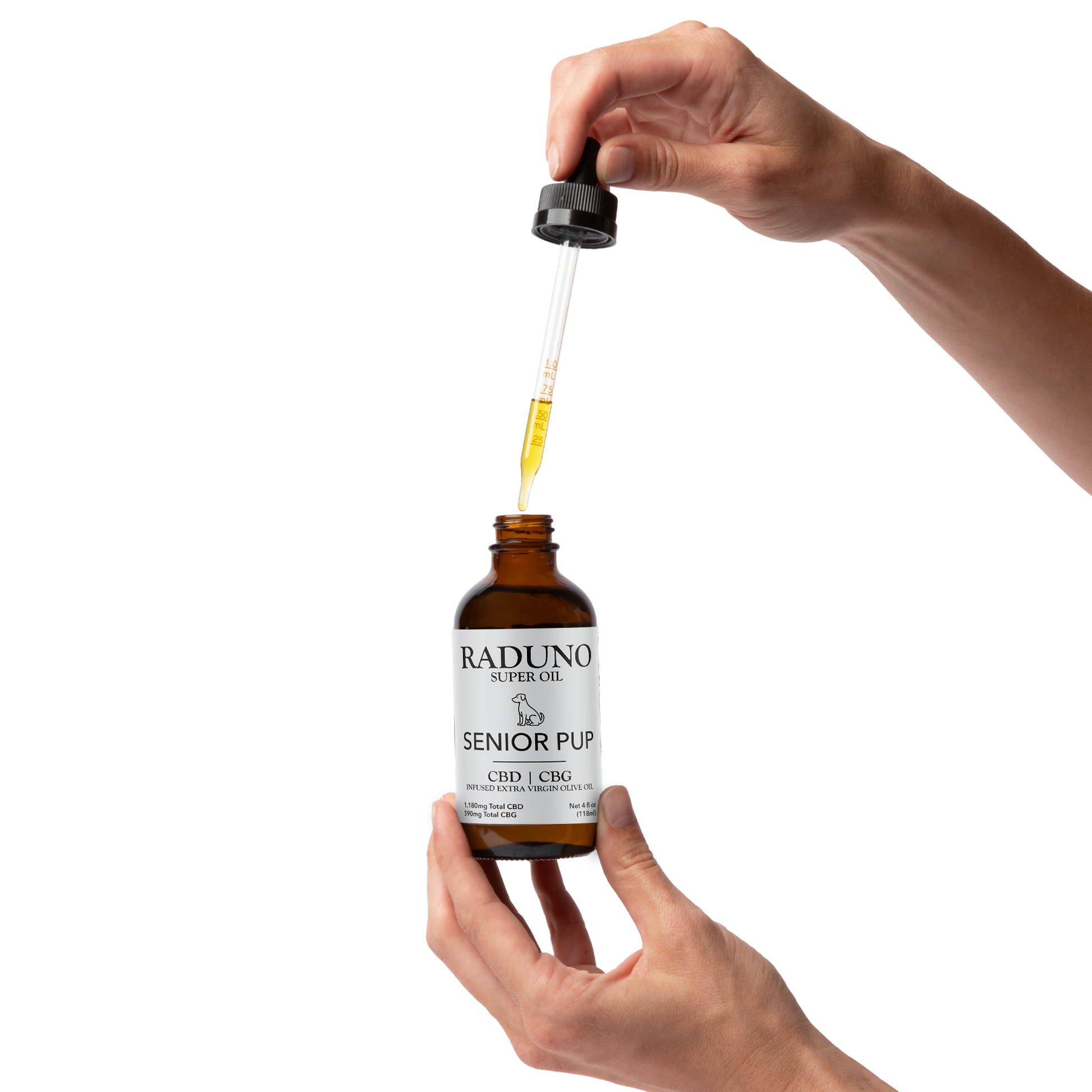 Natural oil for senior dog health