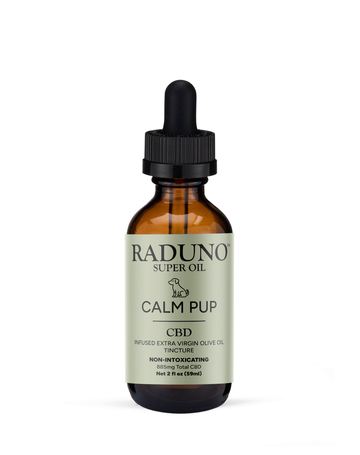 CALM PUP - Hemp Infused Extra Virgin Olive Oil Tincture for Pets