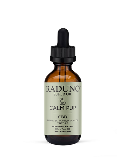 CALM PUP - Hemp Infused Extra Virgin Olive Oil Tincture for Pets