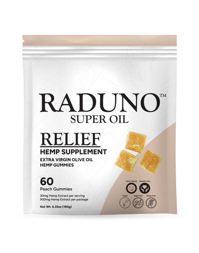 RELIEF - Hemp Infused Extra Virgin Olive Oil Gummies