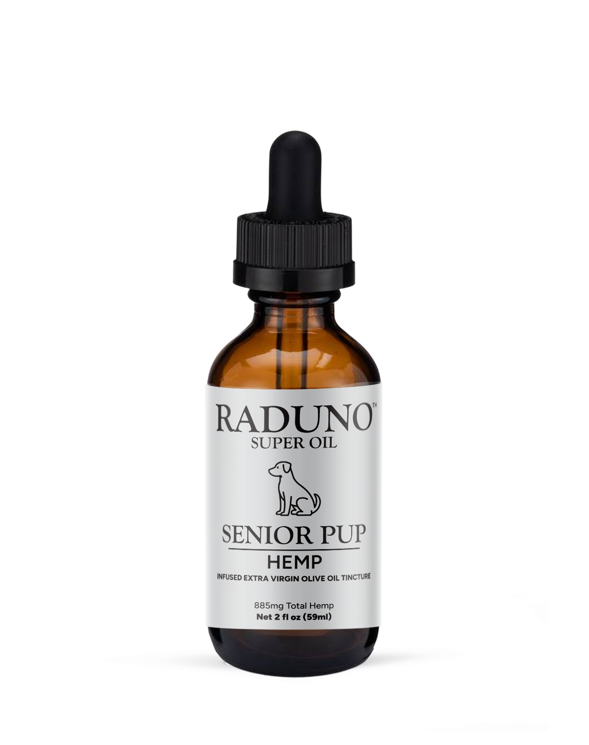 SENIOR PUP – Hemp Infused Extra Virgin Olive Oil Tincture for Pets
