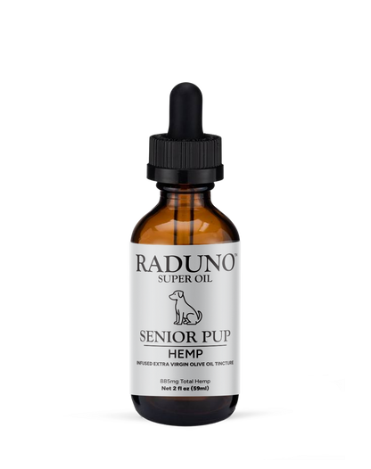 SENIOR PUP – Hemp Infused Extra Virgin Olive Oil Tincture for Pets